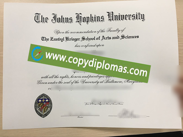 Johns Hopkins University degree