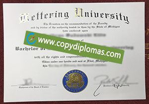 Kettering University diploma