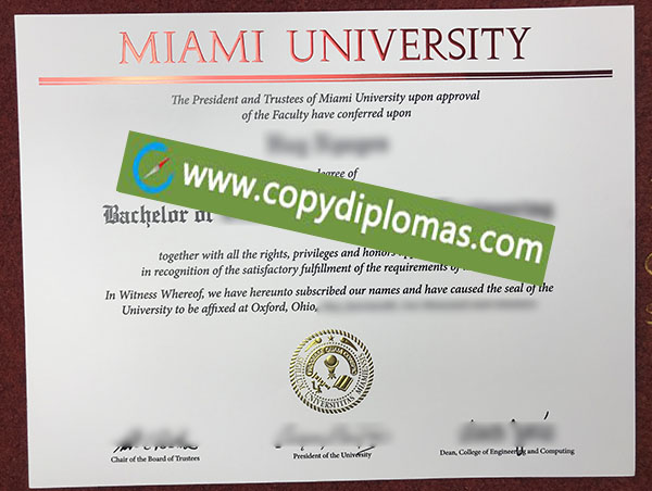 Miami University degree