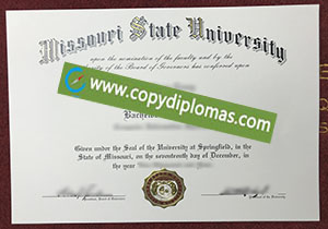 Missouri State University diploma