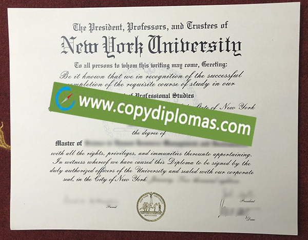 New York University Diploma