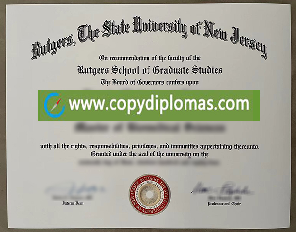 Rutgers University degree