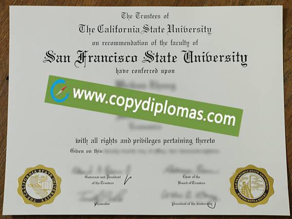 SFSU degree