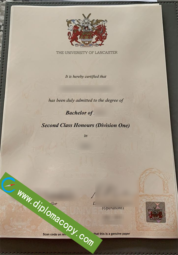 University of Lancaster diploma