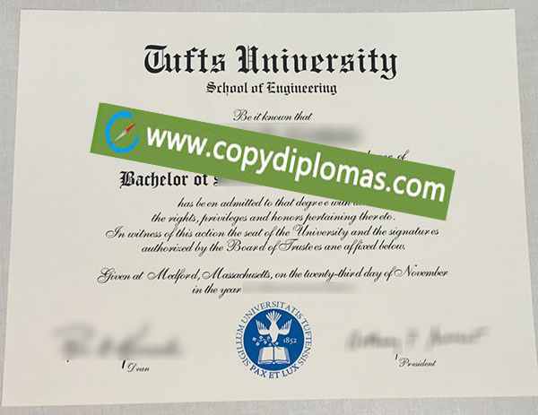 Tufts University diploma