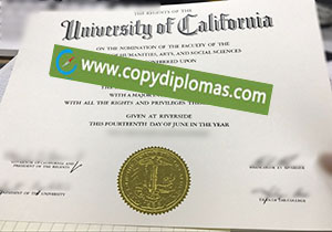 UC Riverside diploma