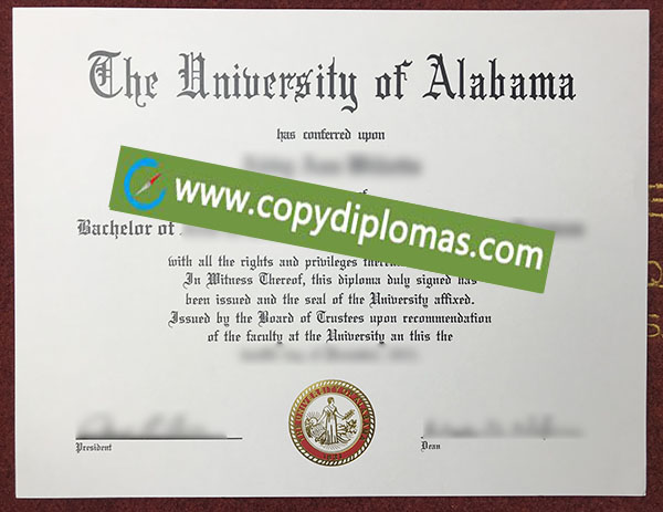 University of Alabama diploma