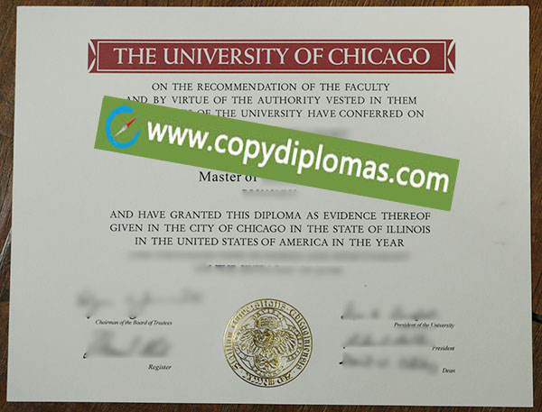 University of Chicago diploma