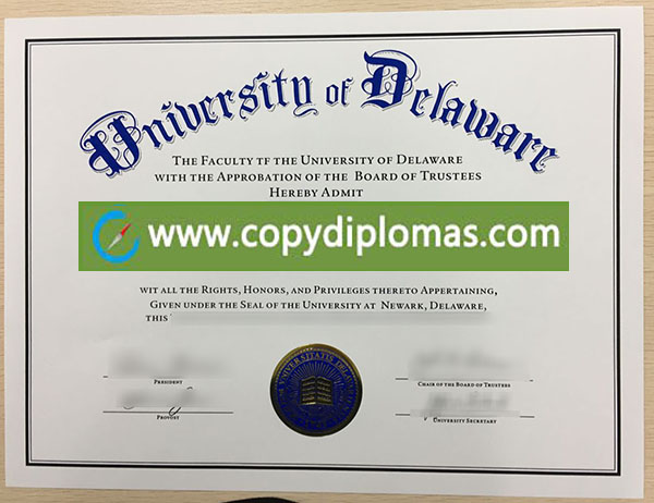 University of Delaware diploma