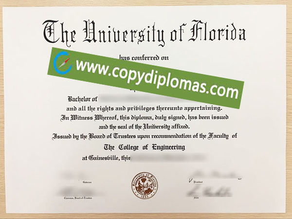 University of Florida diploma