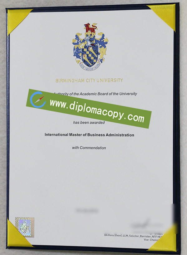 Birmingham City University diploma, Birmingham City University fake degree