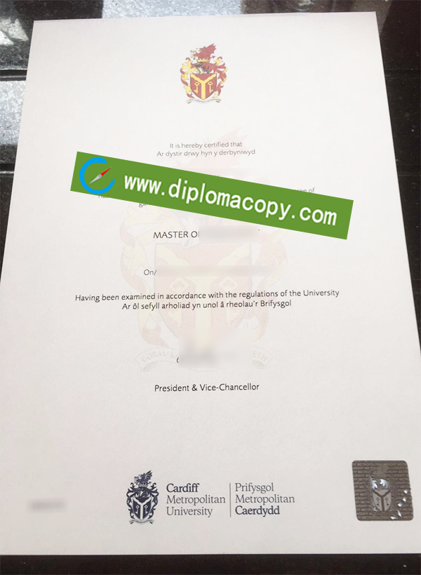 Cardiff Metropolitan University diploma, Cardiff Metropolitan University fake degree