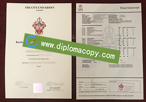 buy fake City University London degree transcript