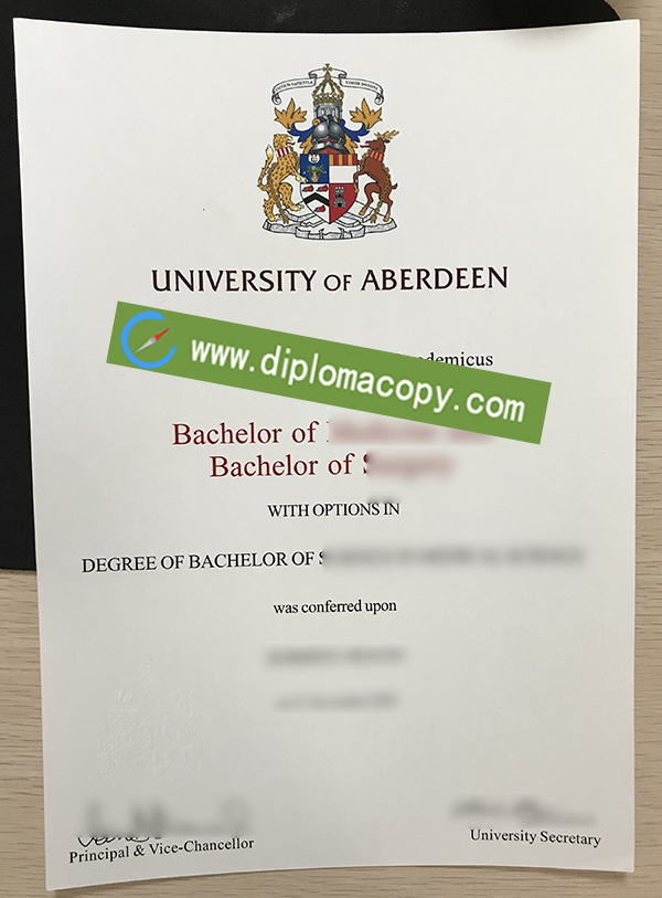 University of Aberdeen degree, University of Aberdeen fake diploma