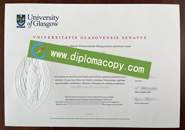 buy fake degree, University of Glasgow fake diploma