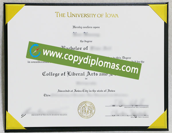 University of Iowa diploma