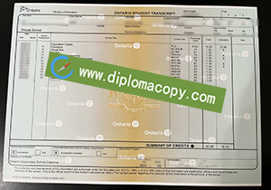 buy fake Ontario Secondary School transcript