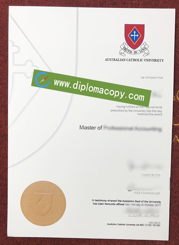 Australian Catholic University diploma, ACU fake degree