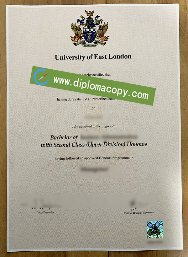 University of East London degree, UEL fake diploma