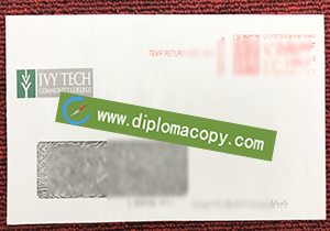 buy fake Ivy Tech Community College transcript envelope