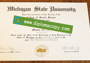 buy fake Michigan State University degree