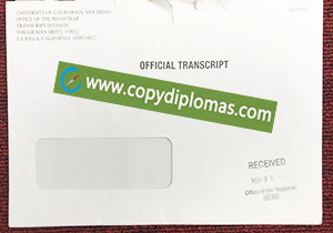 UC San Diego transcript envelope