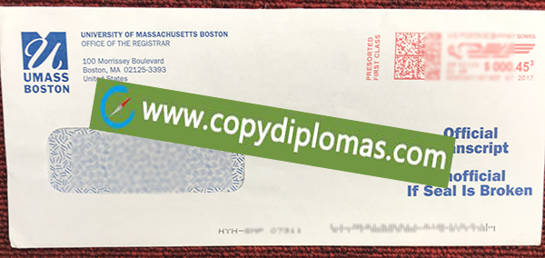 UMass Boston envelope