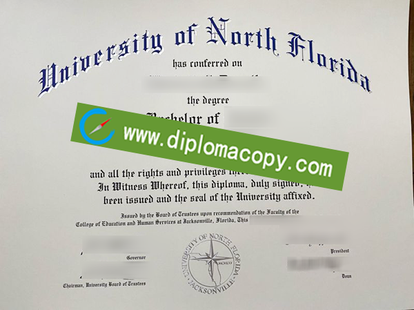 University of North Florida diploma, fake University of North Florida degree