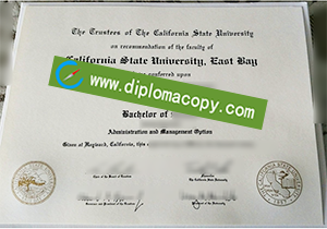 buy fake California State University East Bay diploma