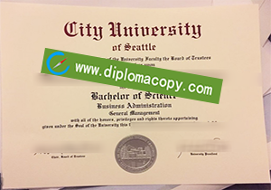 buy fake City University of Seattle diploma