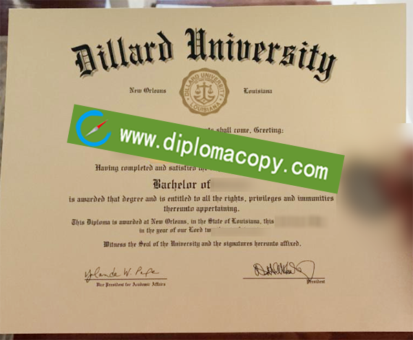 Dillard University degree, Dillard University fake diploma