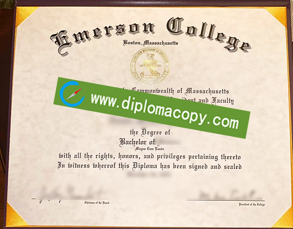 Emerson College diploma, fake Emerson College degree