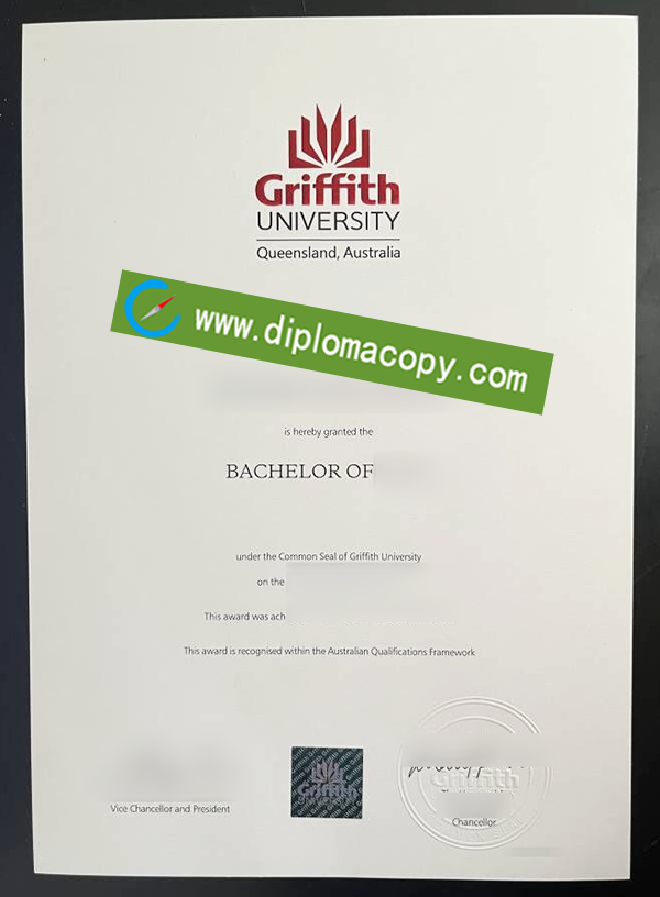 Griffith University degree, fake Griffith University diploma