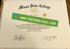 buy fake Miami Dade College diploma