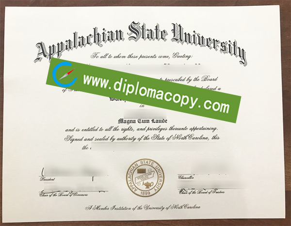 Appalachian State University degree, Appalachian State University fake diploma