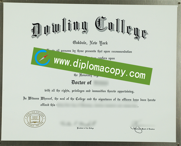 Dowling College diploma, fake Dowling College degree