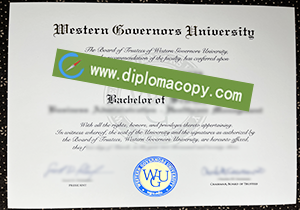 buy fake Western Governors University diploma