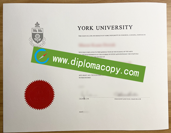 York University diploma, fake York University degree