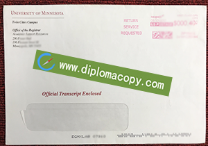 buy fake University of Minnesota transcript envelope