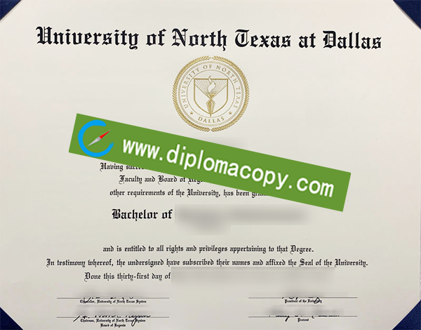 University of North Texas diploma, UNT fake degree