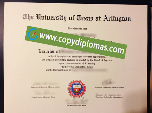 University of Texas at Arlington diploma