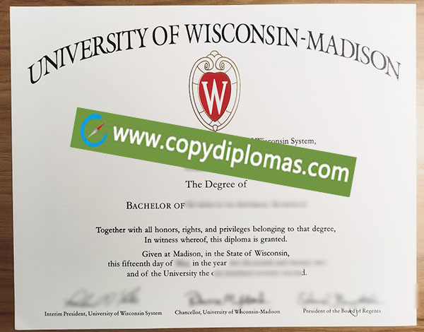 University of Wisconsin–Madison diploma