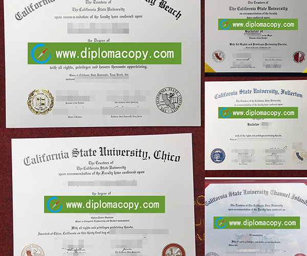 buy fake California State University diploma