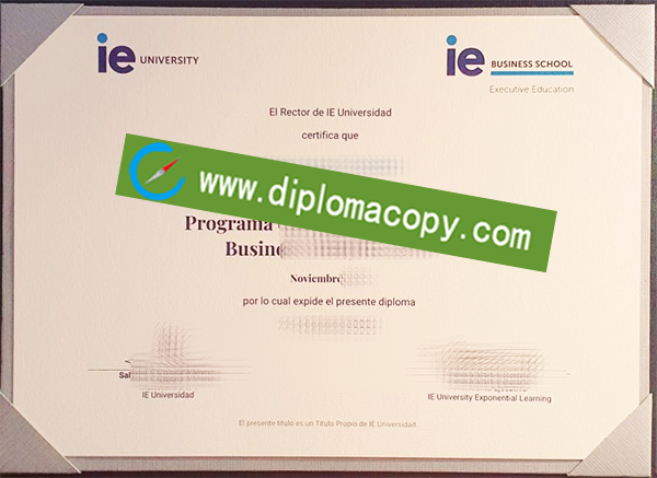 IE University diploma, fake IE University degree