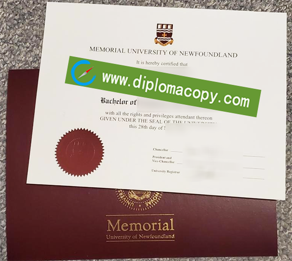 MUN fake degree, Memorial University of Newfoundland diploma