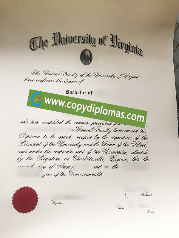 University of Virginia diploma