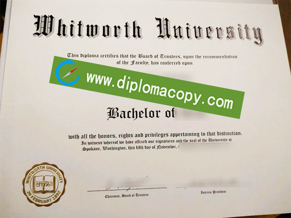 Whitworth University diploma, fake Whitworth University degree