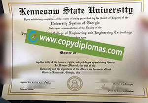 Kennesaw State University diploma