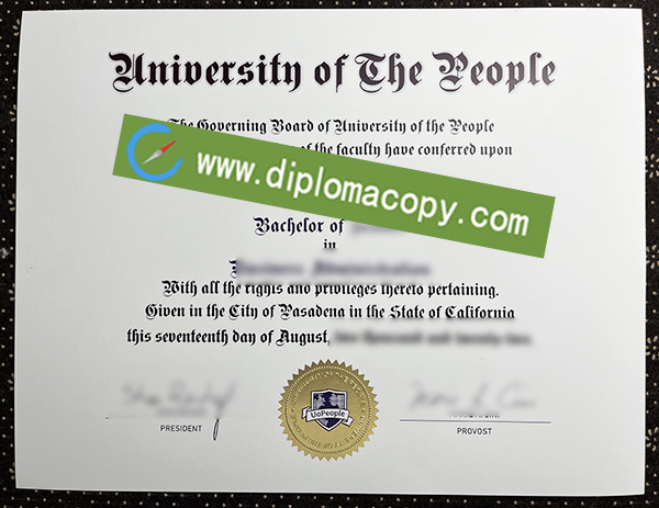 University of the People degree, University of the People fake diploma