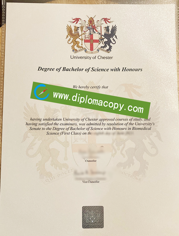 University of Chester diploma, fake University of Chester degree